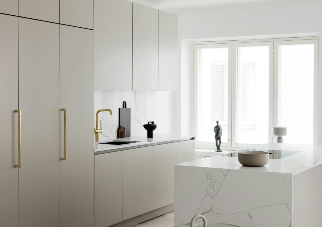 Minimalist kitchen in Duddingston